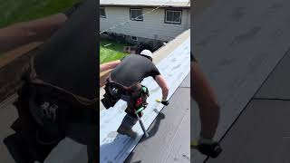 Roofing ASMR Day 113 🔨 roofing roofingcontractor roofer fyp bluecollarcontent contentcreation [upl. by Eneryc]