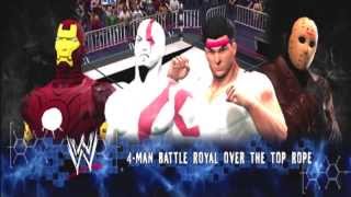 TMN  Kratos vs Ryu vs Ironman vs Jason Voorhees RtG Battle Royale  WWE 13 [upl. by Steffi420]