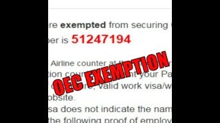 HOW TO GET AN OEC EXEMPTION NUMBER [upl. by Wyn]