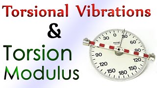 Torsional Vibrations amp Torsion Modulus Easy Science NTU [upl. by Ivie]