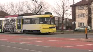 Manchester Metrolink EcclesT68 ampT68a cars February 2013 [upl. by Ahsienet816]