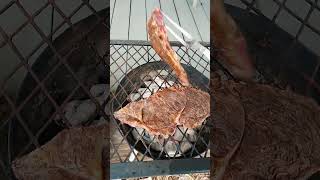 GRILLING STEAKS cooking manstuff outdoors knifestuffwedo usa [upl. by Zilevi]