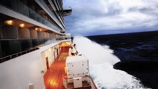 CRUISE SHIP CAUGHT IN A BOMB CYCLONE Norwegian Breakaway [upl. by Harutak823]