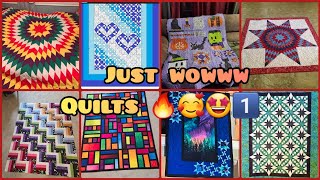 Amazing Quilts🤩 Quilt of this week💗 Quilt pattern blocks🆒️ easy Quilts❤ trend 5MinuteCraftsDIY [upl. by Birck501]