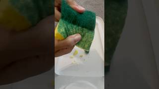 GIANT Cellulose Kitchen Sponge Messy Scour Off 🍃 relaxing rippingsponges kitchensponge asmr [upl. by Urion]