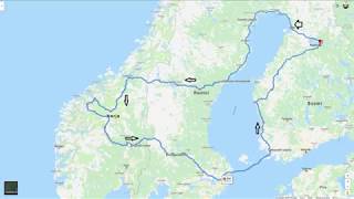 Norjan reissu 2019 p1 From Finland to Åre Sweden [upl. by Eyllek]