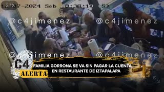 Familia de 20 miembros cena en restaurante de Iztapalapa ¡y se va sin pagar la cuenta [upl. by Brody]