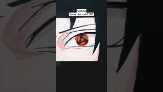 Sharingan naruto boruto sharingan uchiha drawing shorts edit [upl. by Eirol]