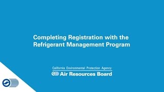 Registration with the Refrigerant Management Program [upl. by Akinehs]