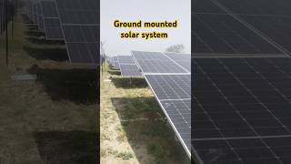 Ground mounted solar system shortsfeed solareducation rooftopsolarpanels [upl. by Merth]