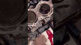 Engine cylinder piston cleaning easily shorts video trnding [upl. by Ellered]