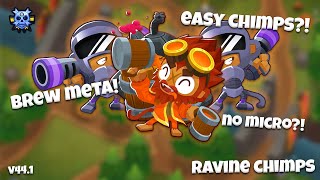 EASY Ravine CHIMPS Guide feat PermaBrew No Micro Expert CHIMPS Bloons TD 6 Guide Version 441 [upl. by Robinia]