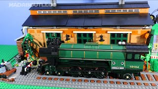 LEGO Old Train Engine Shed 910033 [upl. by Euqinimod744]