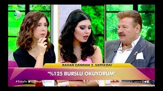 Bahar Candan quot\u00125 burslu okuyorumquot canlı yayında trigonometri dersi verdi  2 sayfa [upl. by Sacksen]