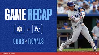 Game Highlights Patrick Wisdoms Grand Slam Puts Cubs Over Royals  72724 [upl. by Ellehcin]