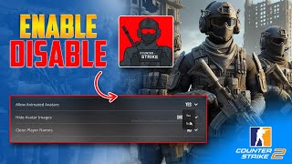How to Enable or Disable Animated Avatars in CS2 on PC  Make Animated Avatar on CS2 PC [upl. by Lemon741]