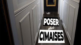 Comment poser des cimaises et des moulures [upl. by Osnofedli995]