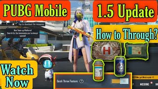 How to Throw Healings Bandage Energy Drink in PUBG PUBG Mobile 15 Update Top New Features [upl. by Ferne]