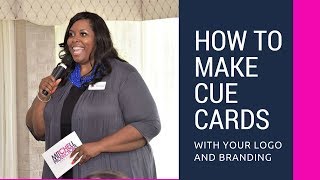 How To Make Cue Cards With Your Logo [upl. by Eleni]