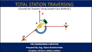 Closed link Traverse Total Station Traversing [upl. by Shawna]