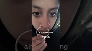 septum stretch hole show viral septum septumpiercing nosepiercing [upl. by Felicle651]