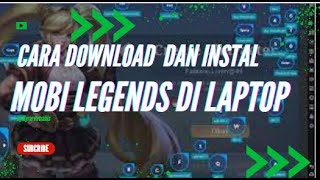 CARA INSTAL APLIKASI MOBILE LEGENDS DI LAPTOP [upl. by Ardie]