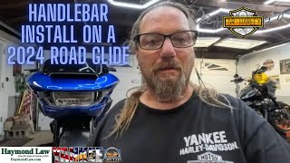 How to install handlebars on a 2024 Road Glide [upl. by Rheba932]