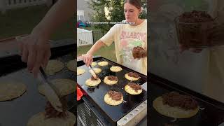 Anyone else 😆 blackstone blackstonegriddle outdoorcooking birriatacos dinnerideas fail mom [upl. by Yenolem660]