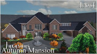 ROBLOX  Bloxburg Cozy Luxurious Autumn Mansion Speedbuild  Tutorial  EXTERIOR ONLY  Ellvoi [upl. by Wons]