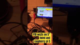 raspberry pi portable mini hdmi screen and ham radio [upl. by Wait949]