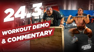 243 ALL FITNESS LEVELS  CrossFit Open LIVE Demo amp Commentary [upl. by Ahsirtal]