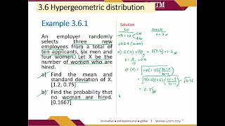 36 Hypergeometric Distribution [upl. by Kcolttam457]