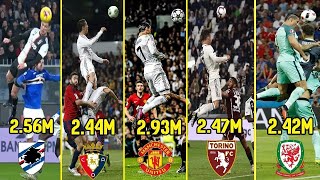 Top 5 Cristiano Ronaldo Highest Jump 😱 [upl. by Anasor]