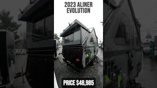 2023 Aliner Evolution A Frame Pop Up Trailer Tour  Beckleys RVs [upl. by Eikcuhc]