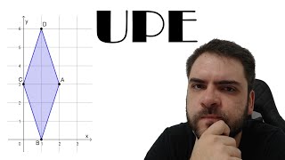 UPESSA2018 Qual é a medida da área e do perímetro do losango cujos vértices são A23 B10 [upl. by Shulins]