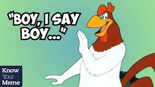 Who Is Foghorn Leghorn And Why Is He Ranting At Anime Characters In Memes [upl. by Felisha]