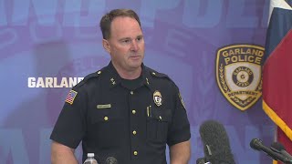 Garland Police News Conference On Triple Murder At Convenience Store [upl. by Soirtemed930]