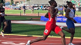 Noah Lyles 980 Men’s 100m Semifinal heat 2 2024 US Olympic Trials Kenny Bednarek 982 [upl. by Panther]