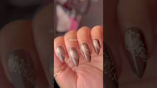 Easy Marble Nail Art Design for Beginners🏡🦋 shorts nailart naildesign youtubeshorts nails [upl. by Eniac]