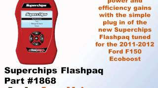 20112012 Ford F150 Ecoboost Superchips Flashpaq Tuner  New Part Numbers  AutoAnything [upl. by Mendive]