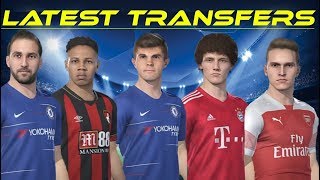 PES 2019 Latest Transfers Patch ft Higuain DeJong Pulisic Fellani etc  Tutorial [upl. by Ahsaela381]