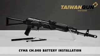 Cyma CM040 AK Replica Battery Installation  Airsoft Manuals [upl. by Aniled]