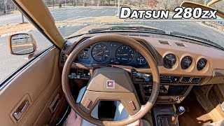 1979 Datsun 280ZX by Nissan  Driving the Japanese Manual Inline 6 POV Binaural Audio [upl. by Marleen]