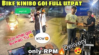 bike Kinibo goi full utpat dilu❤️‍🔥 Voi khai gol Suwaliye 😍 Only Rpm🔥  Bikers vlogs 09 [upl. by Kylstra]