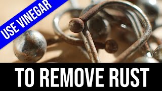 HOW I REMOVED RUST WITH VINEGAR a beginners DIY guide to rust removal  easy effective cheap [upl. by Carman]