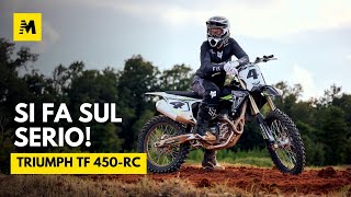 Triumph TF 450RC la nuova 450 inglese da MX è realtà [upl. by Nehgem]