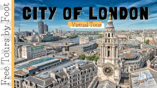 City of London Walking Tour 4k  Free Tours by Foot [upl. by Oza]