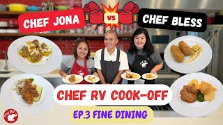 COOKOFF EP 3 FINE DINING  Chef Jona VS Chef Bless  Chef RV [upl. by Lalla]