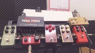 Pedal shooting Vemuram Jan ray Xotic BB preamp JHS Morning glory [upl. by Luhey]