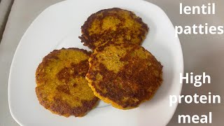 Lentil patties recipe these patties are better then meat  protein rich recipe [upl. by Secunda149]